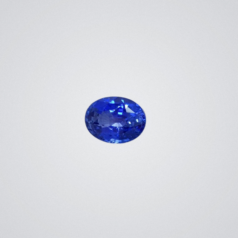 Blue sapphire Royal Blue oval cut 6.85 ct, Sri Lanka