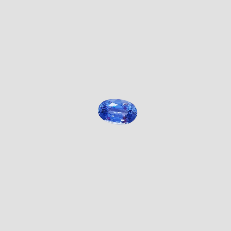 Cornflower Blue Sapphire in oval cut 2.55 carats, Sri Lanka