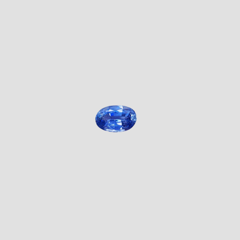 Cornflower Blue Sapphire in oval cut 2.55 carats, Sri Lanka