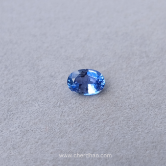 Pastel Blue sapphire in oval cut 1.06 carats, Sri Lanka