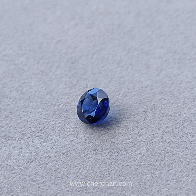 Royal Blue sapphire in Round cut 1.56 carats-902-1