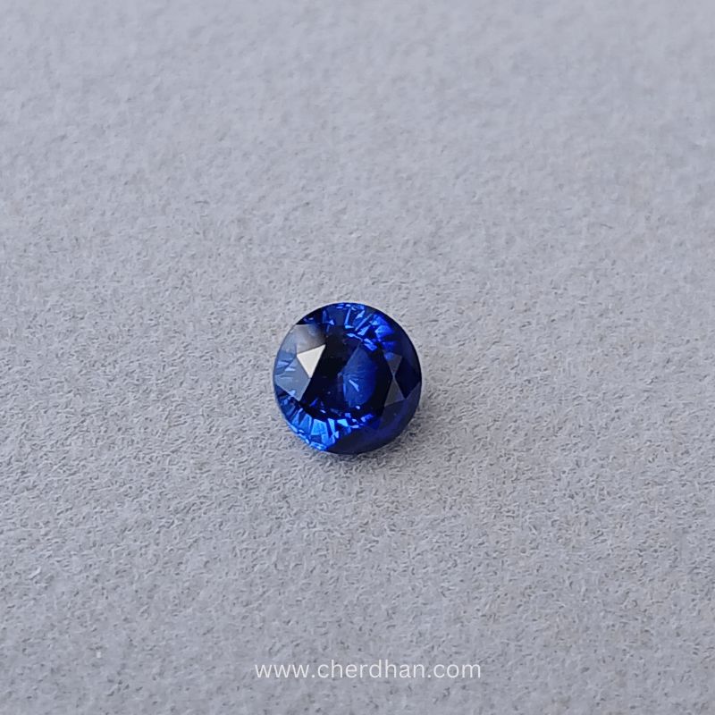 Royal Blue sapphire in Round cut 1.56 carats 902