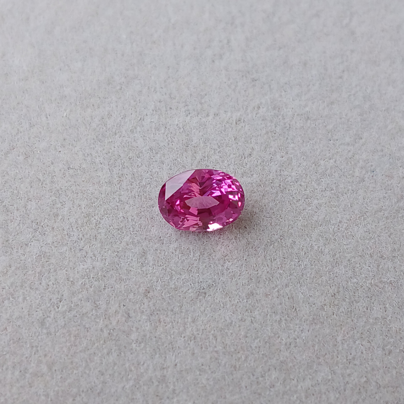 pink sapphire oval cut 1.63 carat