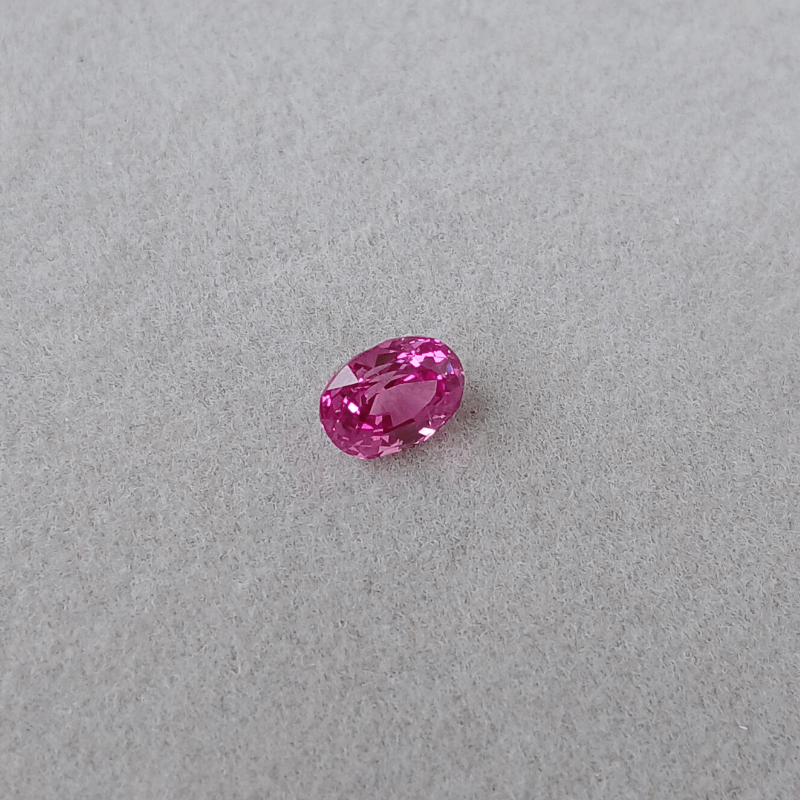 Rare pink sapphire gemstone oval sri lanka 03