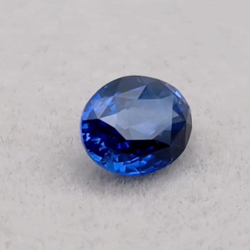 Precious Ceylon sapphire with a vibrant blue hue.